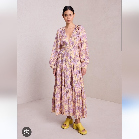 A.L.C. Iman Cotton Midi Dress - Picture 1 of 4